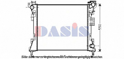 AKS DASIS 520113n -  Радиатор, охлаждение двигателя
